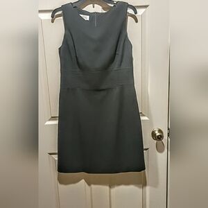 Vintage Talbots Womens 8 sleeveless Black Sheath Dress
